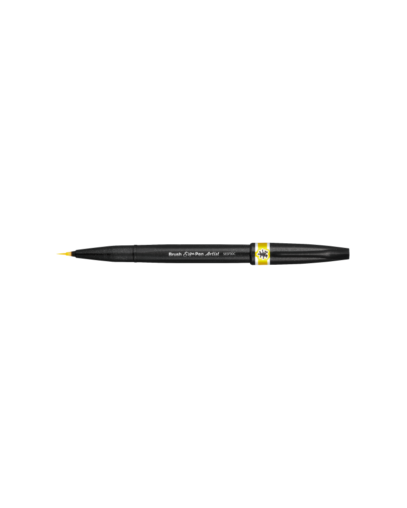 Pentel Artist Brush Sign Pen Yellow Ochre