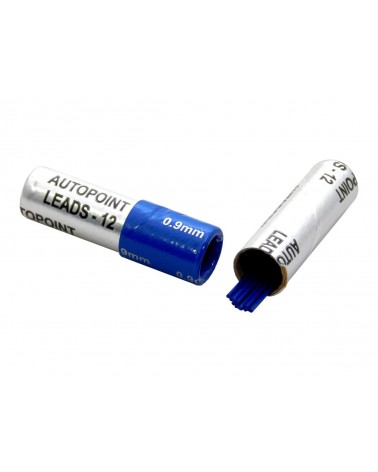0.9mm Blue Autopoint Replacement Lead Refills 2 Tubes 