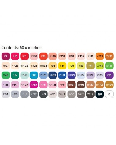 Feutre Touch Twin Marker n°2 complément - set de 60 couleurs