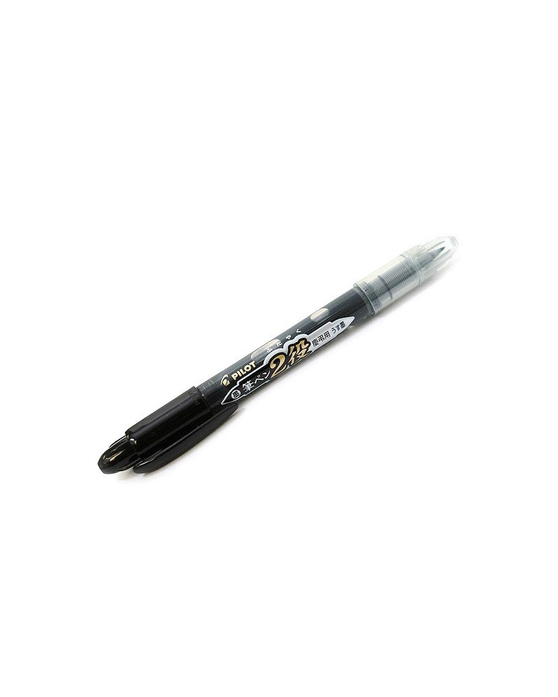 Pilot Futayaku Double-Sided Brush Pen - Fine / Medium - Black Ink