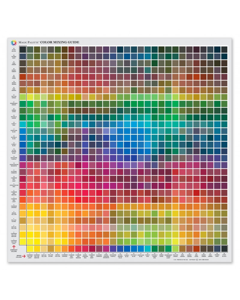 Magic Palette Mixing Guide Studio size