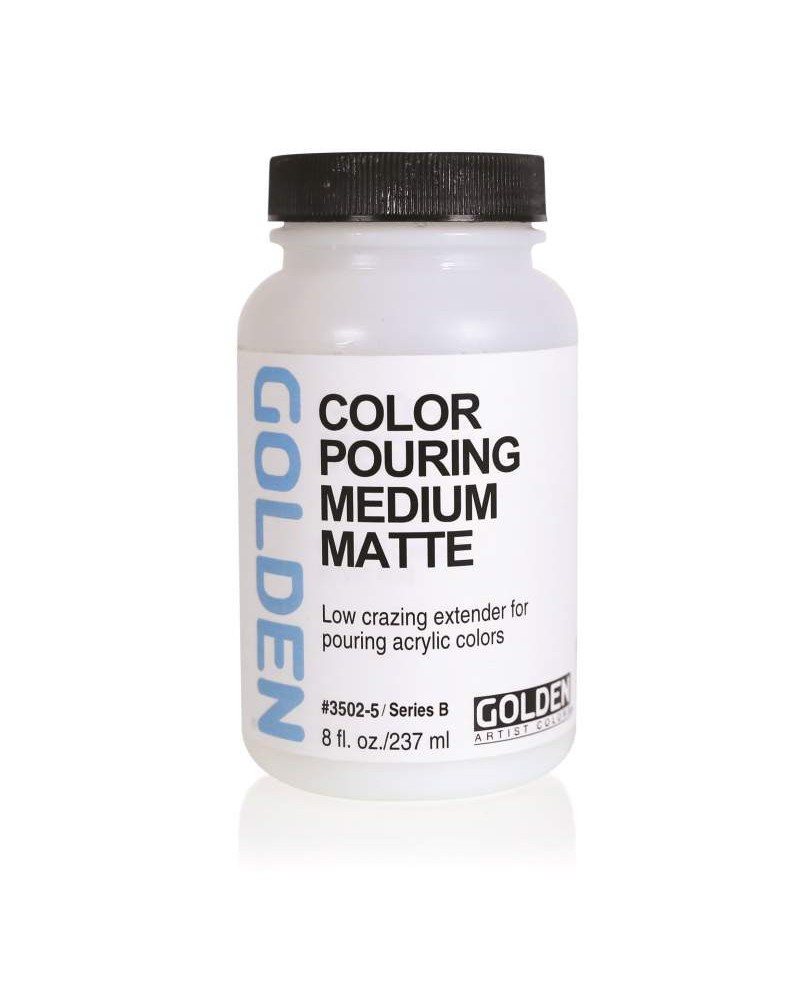 Color Pouring Medium Matte Golden - 8 Oz