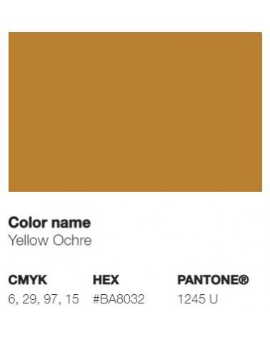 Pantone 1245U - Yellow Ochre