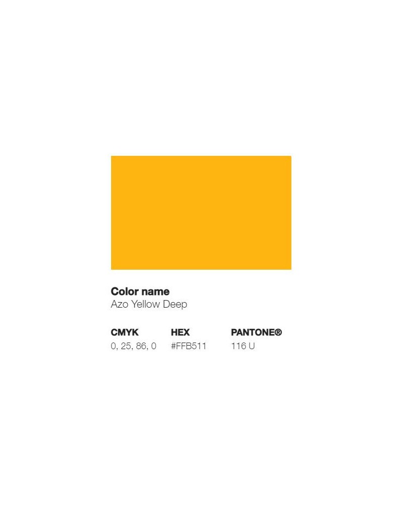 Pantone 116U - Azo Yellow Deep