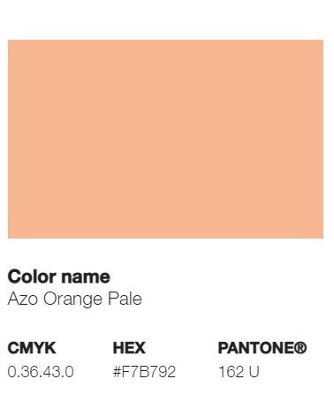 Pantone 162U - Orange d'Azo Pâle