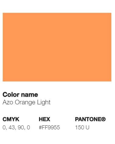 Pantone 150U - Orange d'Azo Clair