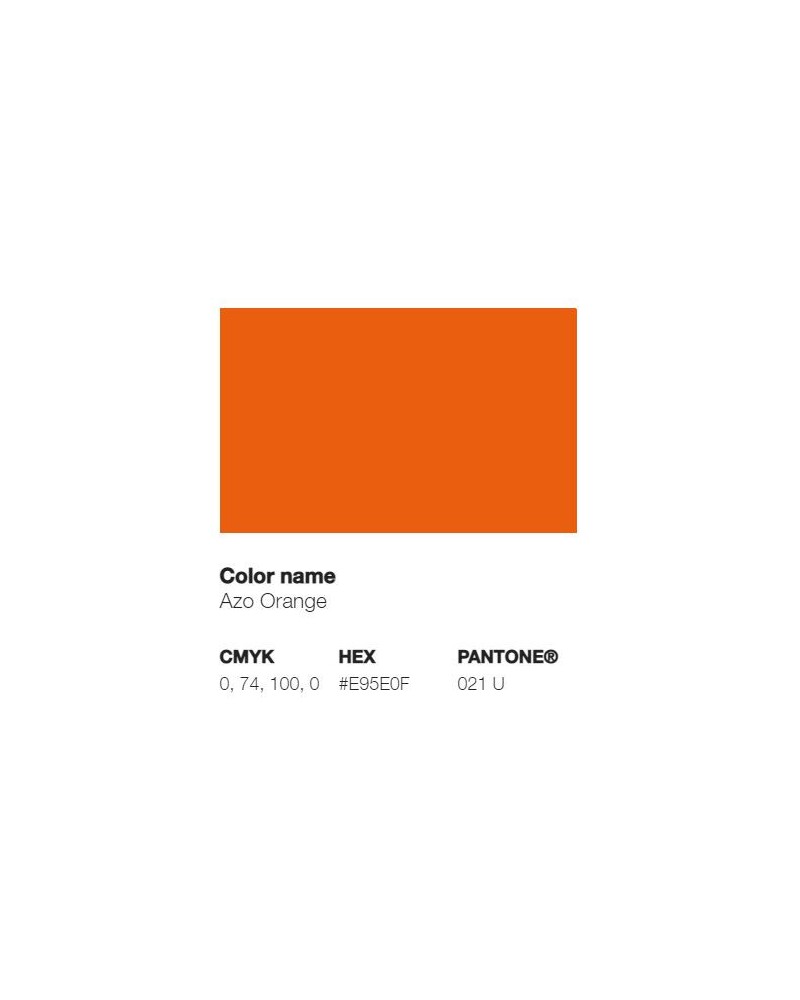 Pantone 021U - Orange d'Azo