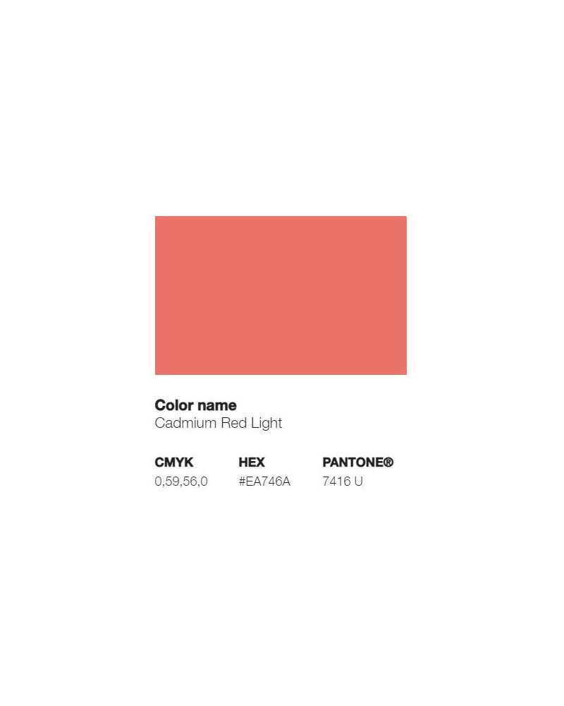 Pantone 7416U - Cadmiun Red Light