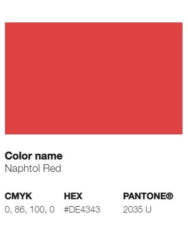 Pantone 2035U - Rouge Naphtol