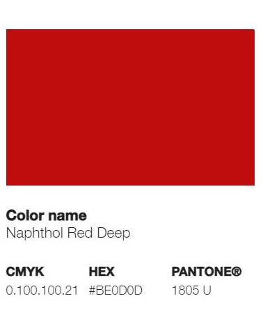 Pantone 1805U - Rouge Naphtol Profond