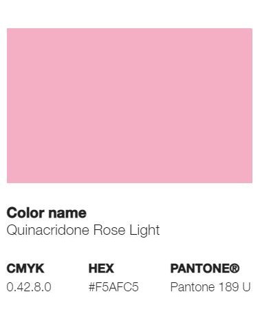 Pantone 189U - Rose de Quinacridone Clair