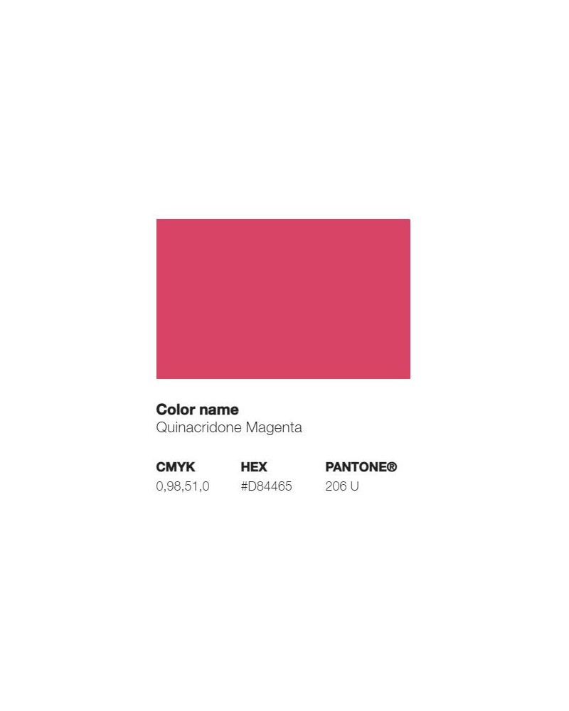 Pantone 206U - Magenta de Quinacridone