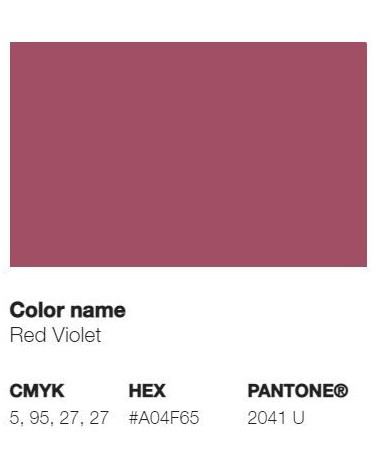 Pantone 2041U - Red Violet