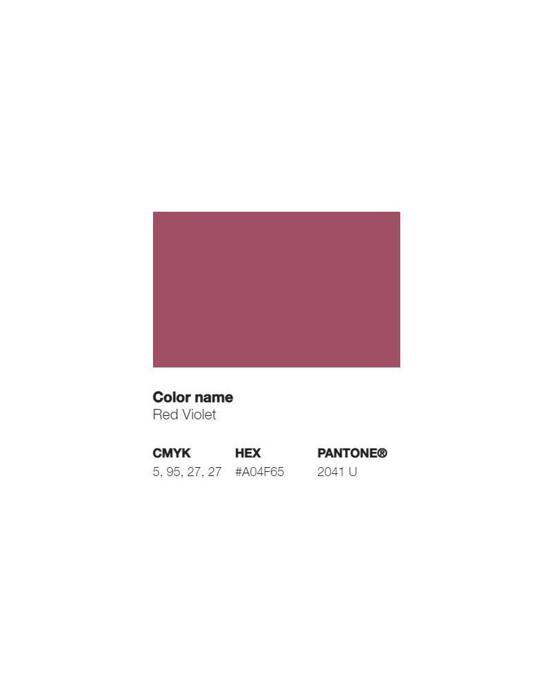 Pantone 2041U - Red Violet