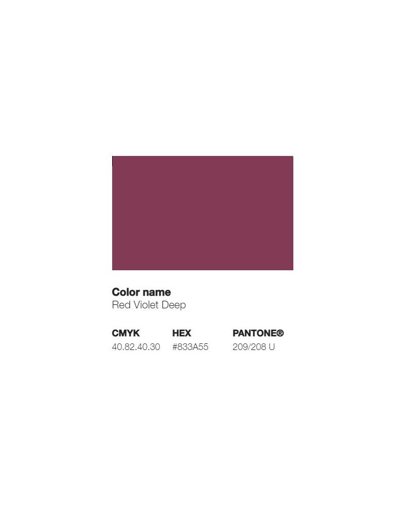 Pantone 209/208U - Red Violet Deep