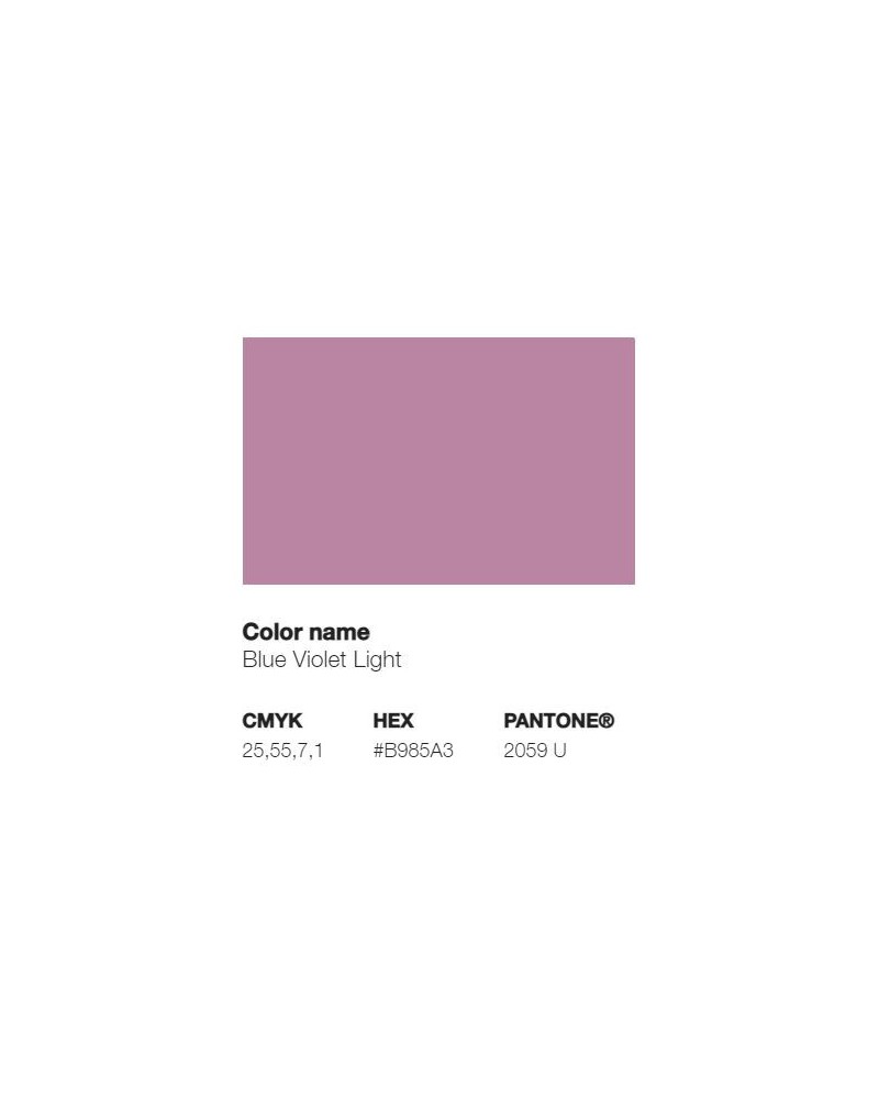 Pantone 2059U - Violet Bleu Clair