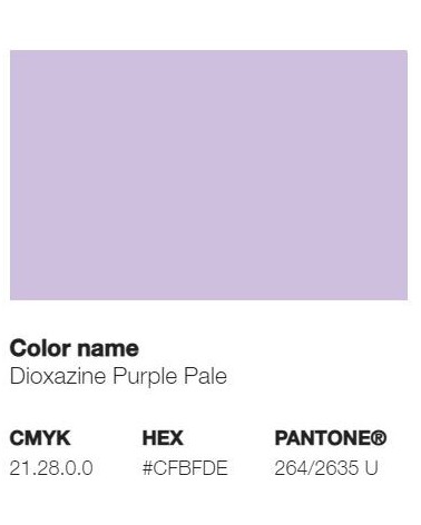 Pantone 264/2635U - Violet de Dioxazine Pâle