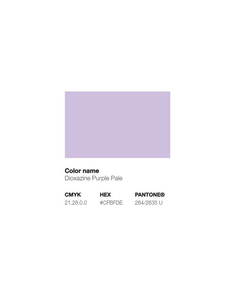 Pantone 264/2635U - Violet de Dioxazine Pâle