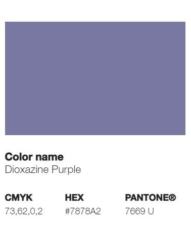 Pantone 7669U - Violet de Dioxazine