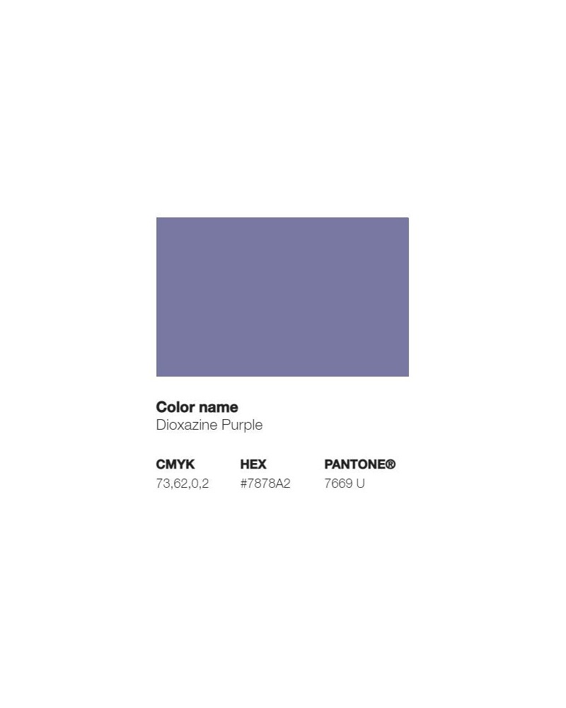 Pantone 7669U - Violet de Dioxazine