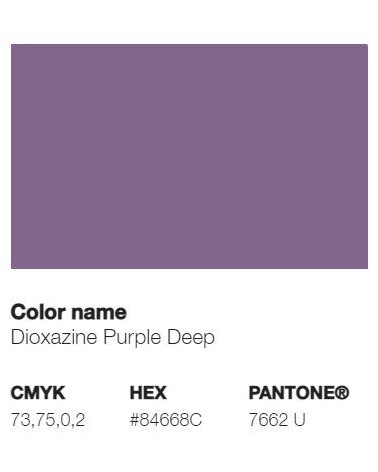 Pantone 7662U - Violet de Dioxazine Profond