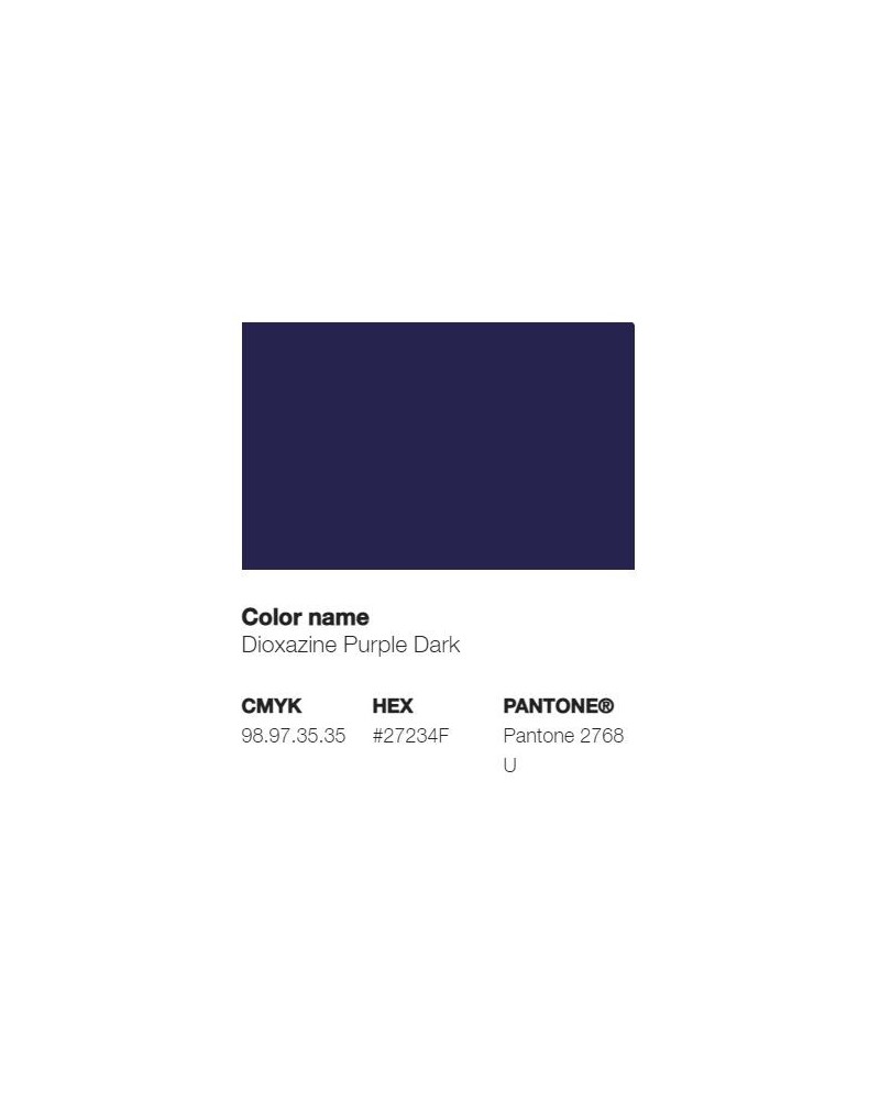 Pantone 2768U - Violet de Dioxazine Foncé