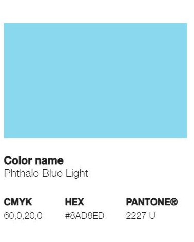 Pantone 305U - Bleu Phtalo Clair