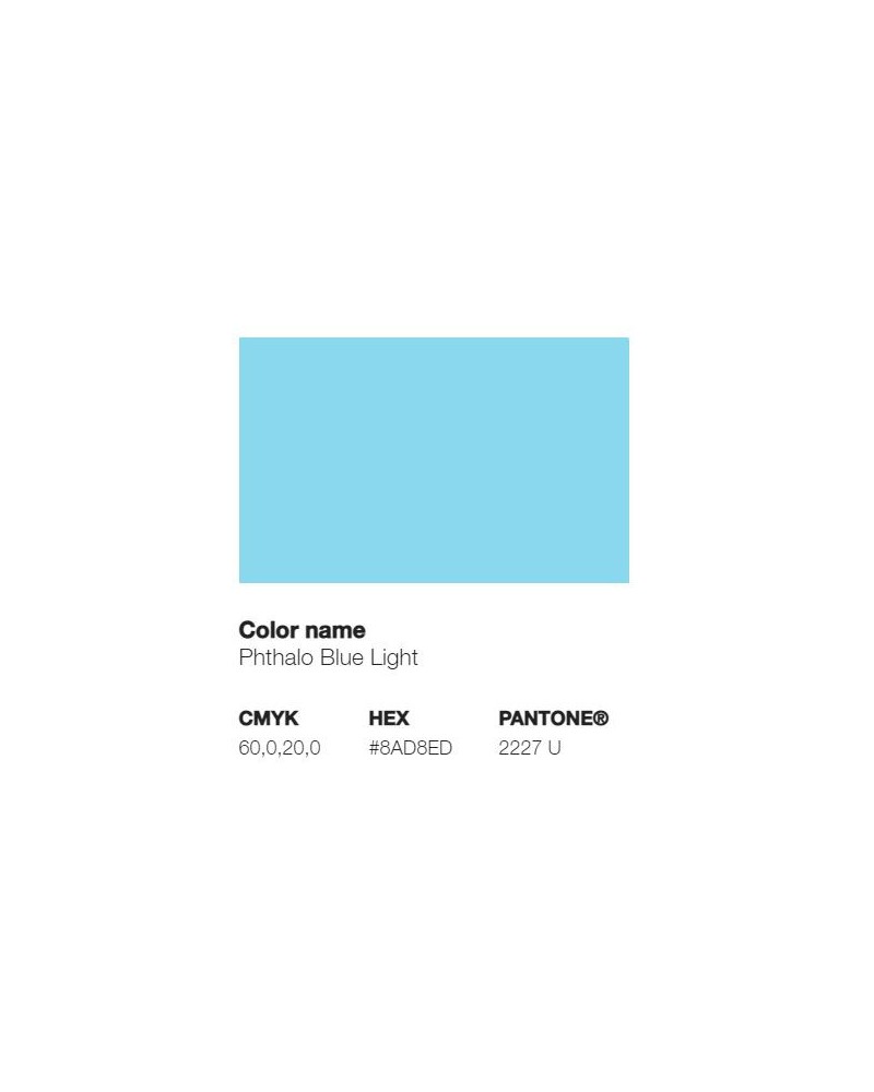 Pantone 305U - Bleu Phtalo Clair
