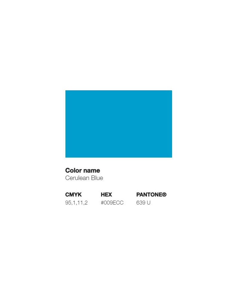 Pantone 639U - Bleu Céruléum