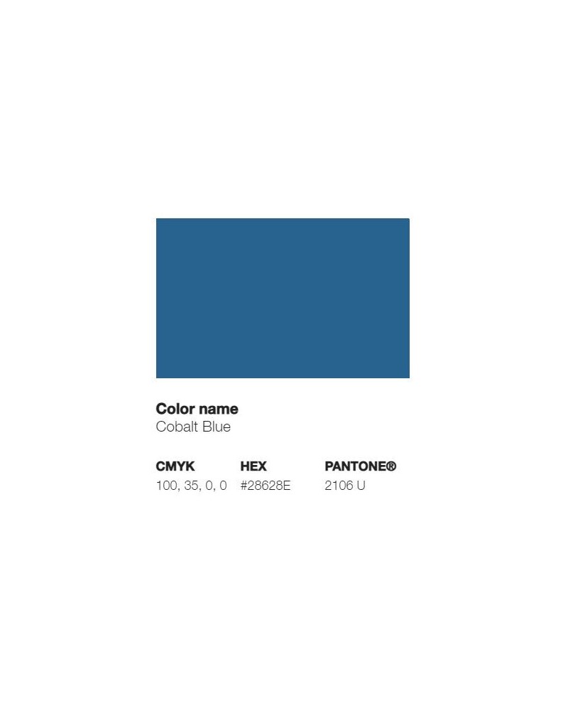 Pantone 2106U - Bleu de Cobalt