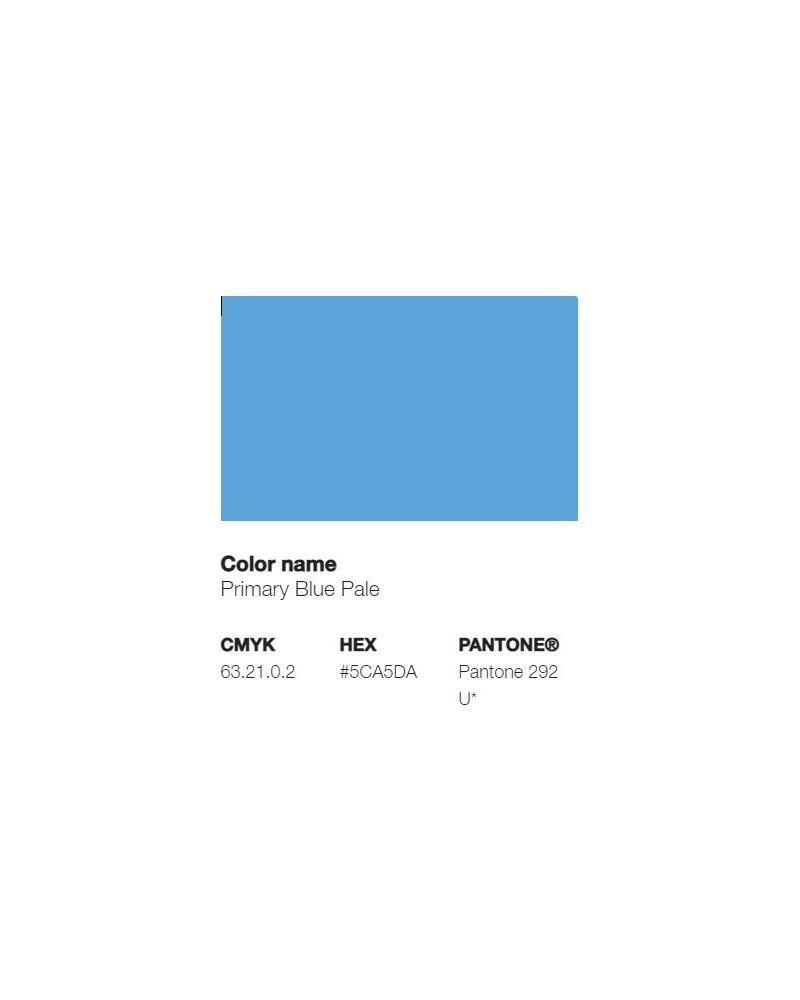 Pantone 292U - Bleu Primaire Pâle