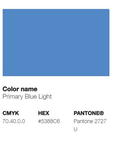 Pantone 2727U - Primary Blue Light
