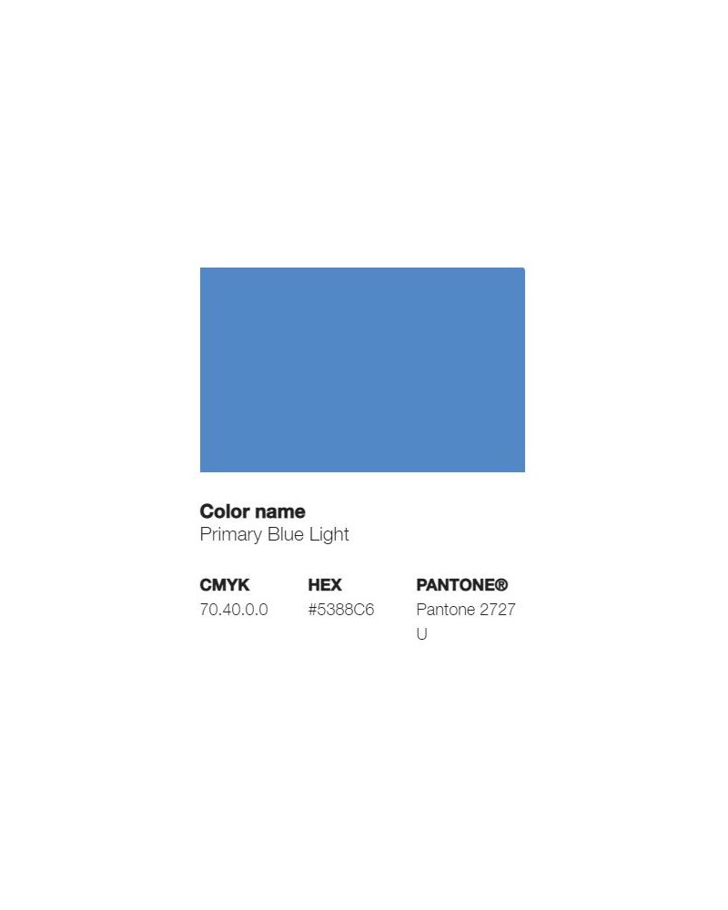Pantone 2727U - Bleu Primaire Clair
