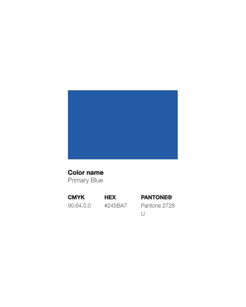 Pantone 2728U - Primary Blue