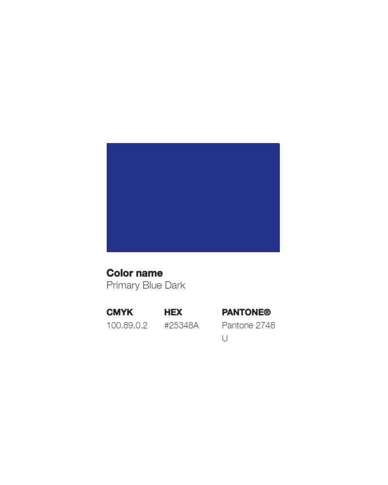 Pantone 2748U - Bleu Primaire Foncé