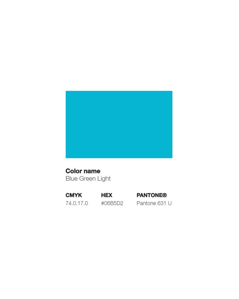 Pantone 631U - Vert Bleu Clair
