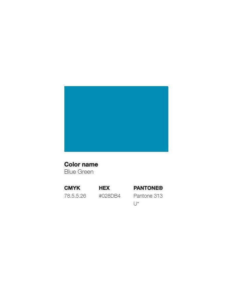 Pantone 313U - Blue Green