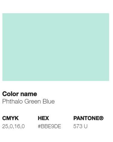 Pantone 573U - Bleu Vert Phtalo