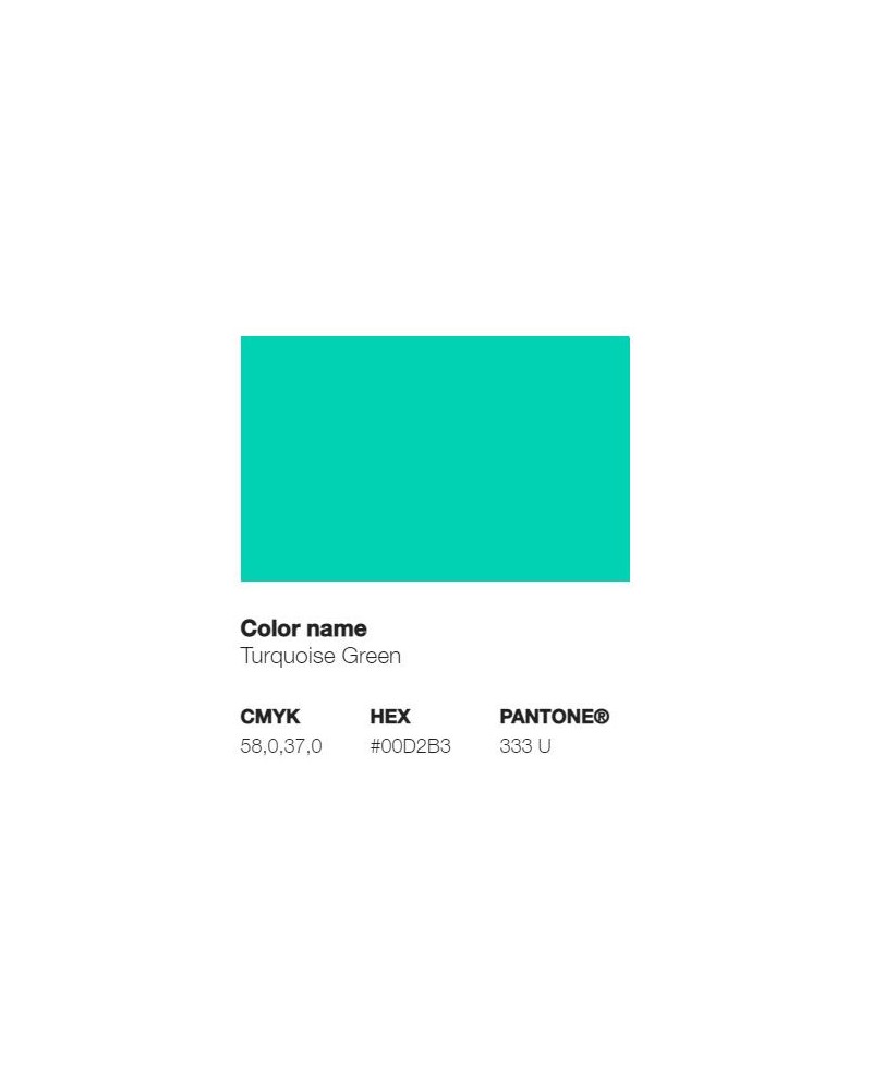 Pantone 333U - Turquoise Green