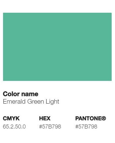 Pantone 3268U - Emerald Green Light