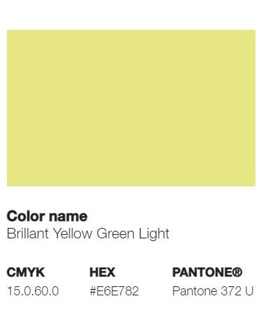 Pantone 372U - Brillant Yellow Green Light