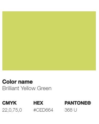 Pantone 368U - Jaune Vert Brillant