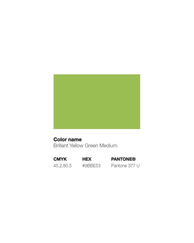 Pantone 377U - Jaune Vert Brillant Moyen