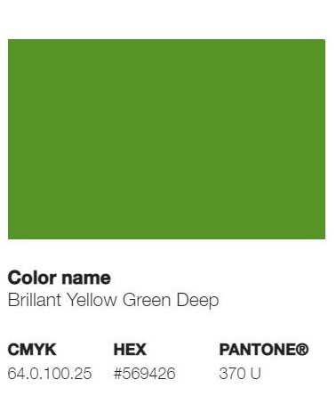 Pantone 370U - Brillant Yellow Green Deep