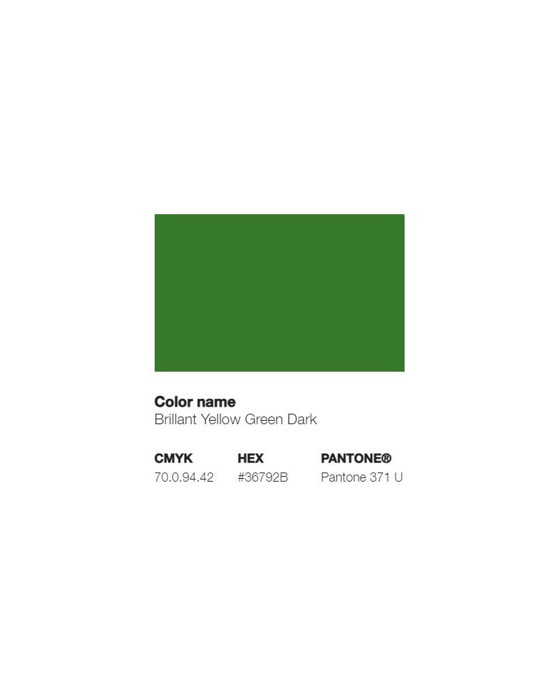 Pantone 371U - Brillant Yellow Green Dark