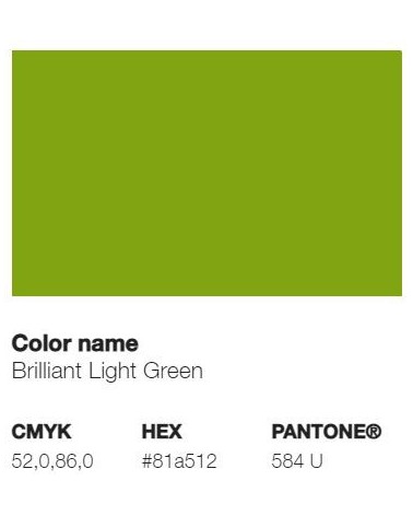 Pantone 584U - Brilliant Light Green