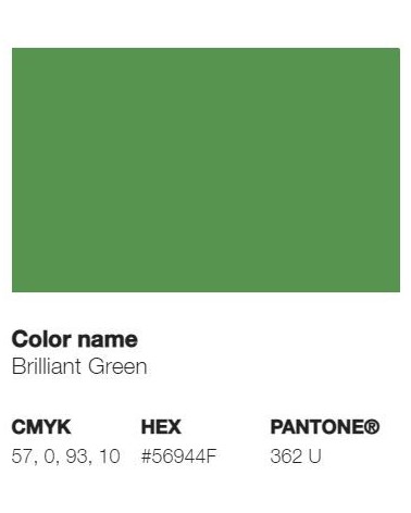 Pantone 362U - Vert Brillant