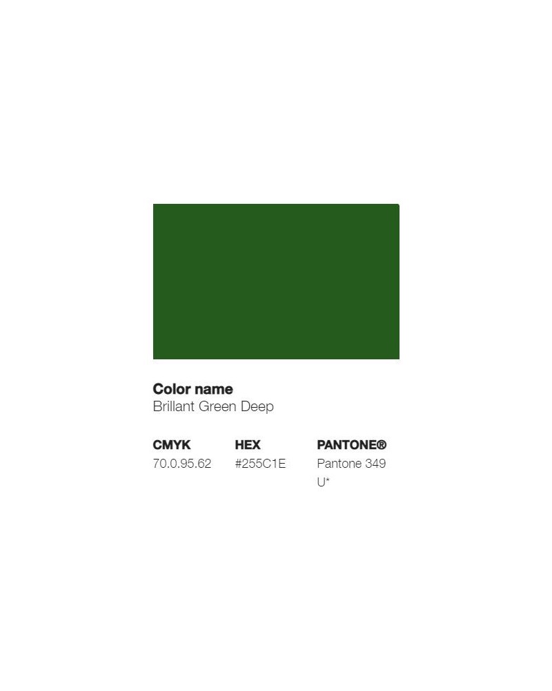 Pantone 349U - Brillant Green Deep