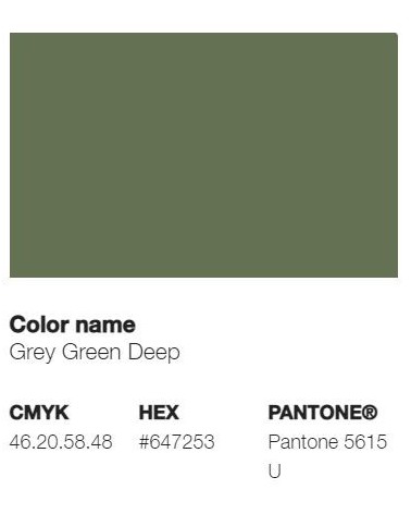 Pantone 5615U - Grey Green Deep