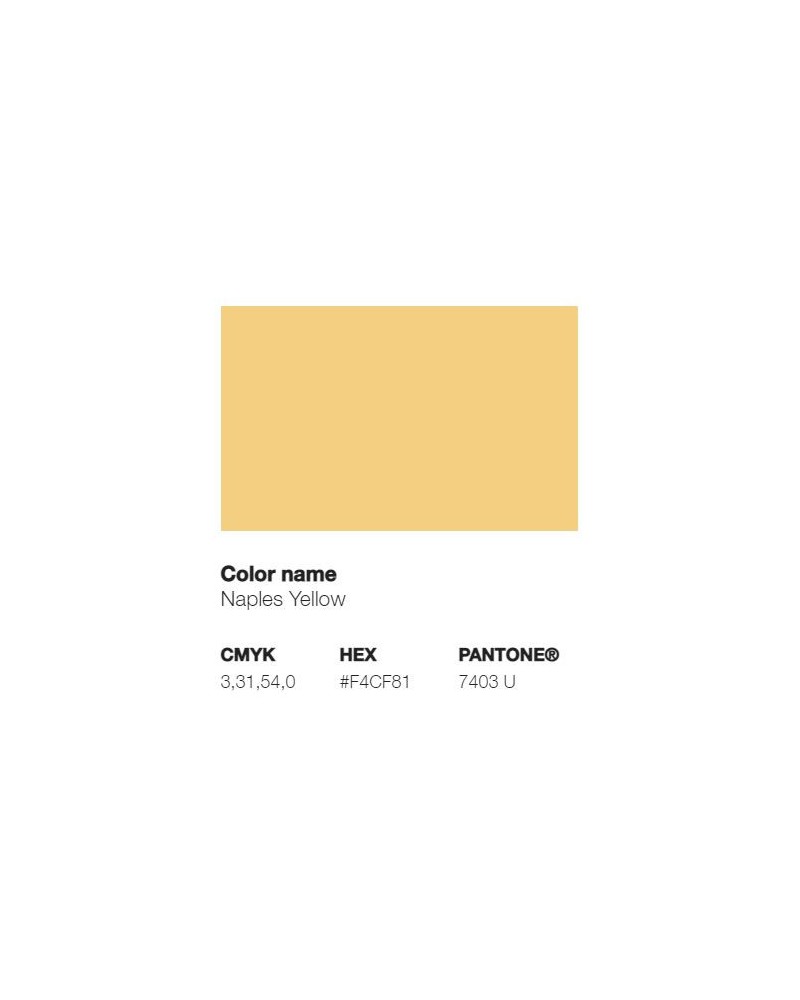 Pantone 7403U - Naples Yellow